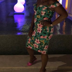 Floral printed two piece set